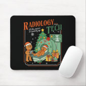 Christmas Radiology Tech Funny Gingerbread Man Rad Muismat (Met muis)