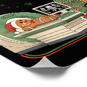 Christmas Radiology Tech Funny Gingerbread Man Rad Poster (Hoek)