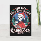 Christmas Radiology Tech Skeleton Xray Tech Ct Mri Kaart (Voorkant)