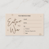 Christmas Raffle Winter Snow Company Logo Ticket (Voorkant)