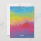 Christmas Rainbow Card Feestdagenkaart (Achterkant)