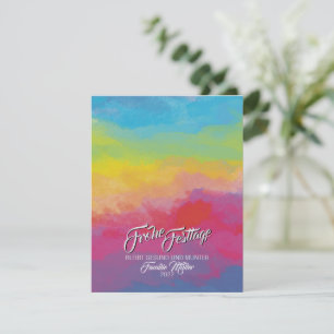Christmas Rainbow Card Feestdagenkaart