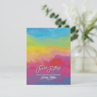 Christmas Rainbow Card Feestdagenkaart