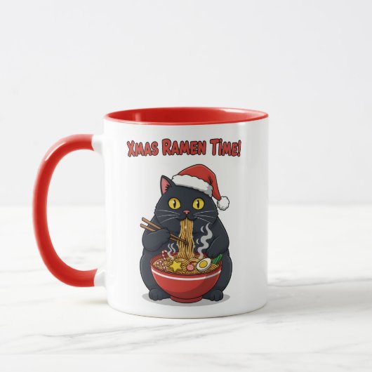 Christmas Ramen Cat – Xmas Ramen Time Mok (Links)
