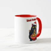 Christmas Ramen Cat – Xmas Ramen Time Mok (Voorkant rechts)