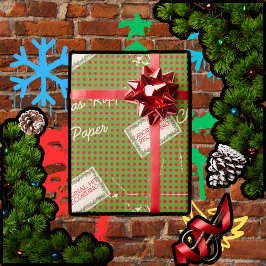 Christmas Rappin' Green Cadeaupapier
