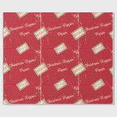 Christmas Rappin' Red Cadeaupapier (Vlak)
