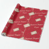 Christmas Rappin' Red Cadeaupapier (Uitgerold)