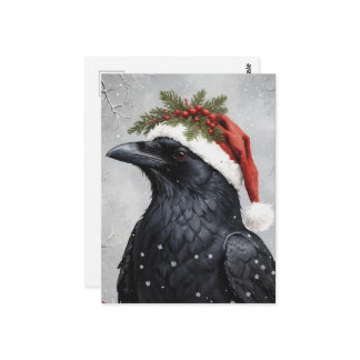Christmas Raven Briefkaart