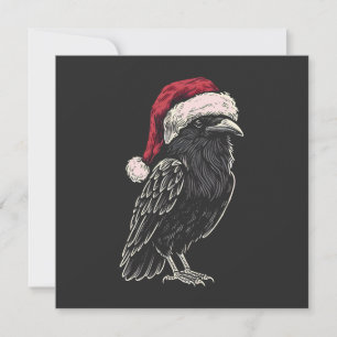 Christmas Raven Feestdagenkaart