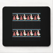 Christmas Rch Goose Ugly Sweater Pajama Xmas Tree  Muismat (Voorkant)