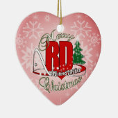 CHRISTMAS RD GEREGISTREERD DIETITISCH KERAMISCH ORNAMENT (Rechts)