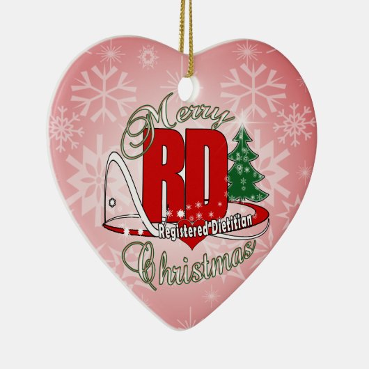 CHRISTMAS RD GEREGISTREERD DIETITISCH KERAMISCH ORNAMENT (Rechts)