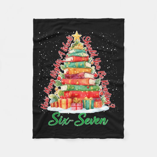 Christmas Reading 67 Six Seven Meme Teacher Book L Fleece Deken (Voorkant)