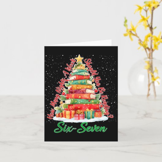 Christmas Reading 67 Six Seven Meme Teacher Book L Kaart (Gele Bloem)