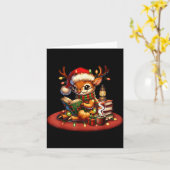 Christmas Reading Book Lovers Bookworm Coffee Rein Kaart (Gele Bloem)