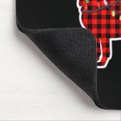 Christmas Red And Black Buffalo Plaid German Sheph Muismat (Hoek)