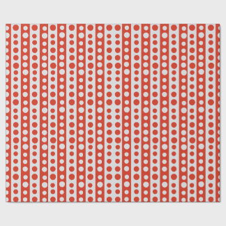 Christmas Red and White Polka Dots Cadeaupapier
