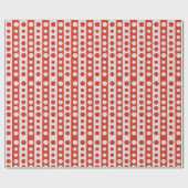 Christmas Red and White Polka Dots Cadeaupapier (Vlak)