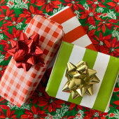 Christmas Red and White Striped Cadeaupapier