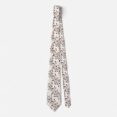 Christmas Red Berries Green Branches Stropdas (Voorkant)