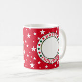 Christmas Red Bunny Lover's Custom Foto Koffiemok (Voorkant rechts)