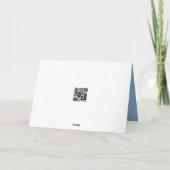 Christmas Red Farm Tractor In Snow Kaart (Achterkant)