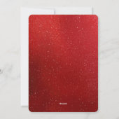 Christmas Red Flower Holiday Card Feestdagenkaart (Achterkant)