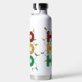 CHRISTMAS RED GOLD GREEN GLITTER LOOK HO HO HO WATERFLES (Rechts)