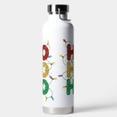 CHRISTMAS RED GOLD GREEN GLITTER LOOK HO HO HO WATERFLES (Links)