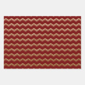 CHRISTMAS RED & GOLD HOLIDAY TRENAMENS INPAKPAPIER VEL (Voorkant 2)