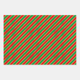 CHRISTMAS RED GREEN GOLD HOLIDAY PATTERNS INPAKPAPIER VEL