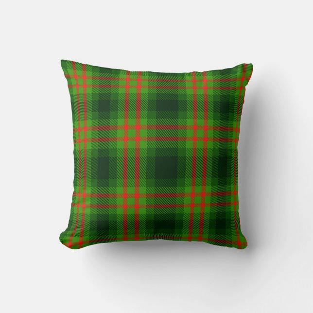 Christmas Red Green Tartan Plaid Seamless Pattern Kussen (Voorkant)
