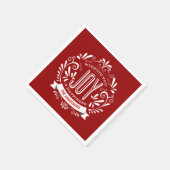 CHRISTMAS RED HOLIDAY JOY CHALKBOARD GEPERSONALISE SERVET (Hoek)