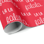 Christmas red modern Wrapping Paper Cadeaupapier (Rol Hoek)
