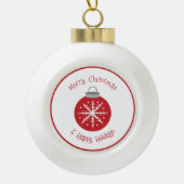 Christmas red ornament (Voorkant)