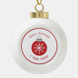 Christmas red ornament