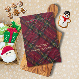 Christmas Red Plaid Theedoek