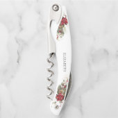 Christmas Red Poinsettia Vrijgezellenfeest Kurkentrekker (Voorkant)