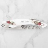 Christmas Red Poinsettia Vrijgezellenfeest Kurkentrekker (Voorkant)