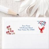 Christmas Red Robin Retouradreslabels Etiket (Insitu)