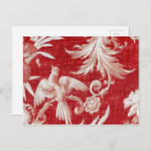 Christmas Red Shabby Hotel Feestdagenkaart (Voorkant / Achterkant)