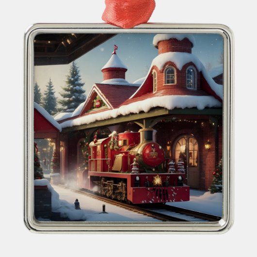 Christmas Red Train Ornament (Voorkant)