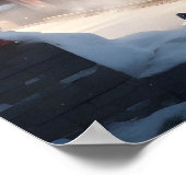 Christmas Red Train Poster (Hoek)