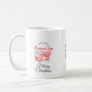 Christmas Red Truck door Sommer Hamilton Coffee Mo Koffiemok