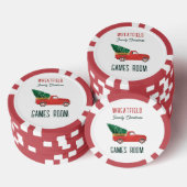 Christmas Red Truck Family Games Room Custom Poker Chips (Opstapeling)