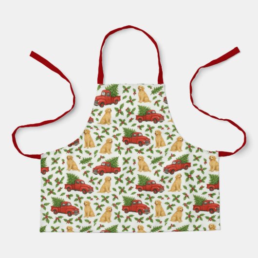 Christmas Red Truck Pattern Kids  Schort (Voorkant)