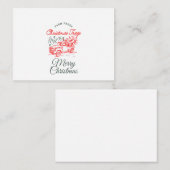 Christmas Red Truck van Sommer Hamilton Notitiekaartje (Voorkant / Achterkant)