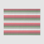Christmas Red White Green Color On Textured Paper Tissuepapier (Voorkant)