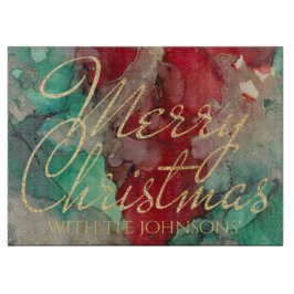 Christmas Reds Greens Golds Snijplank